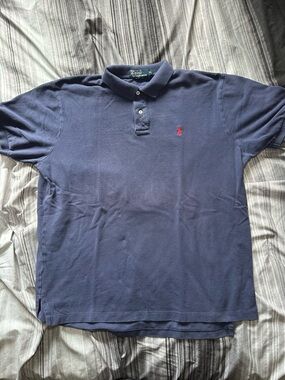 Polo by Ralph Lauren Men’s Navy Polo Shirt with Red Pony Mens XL